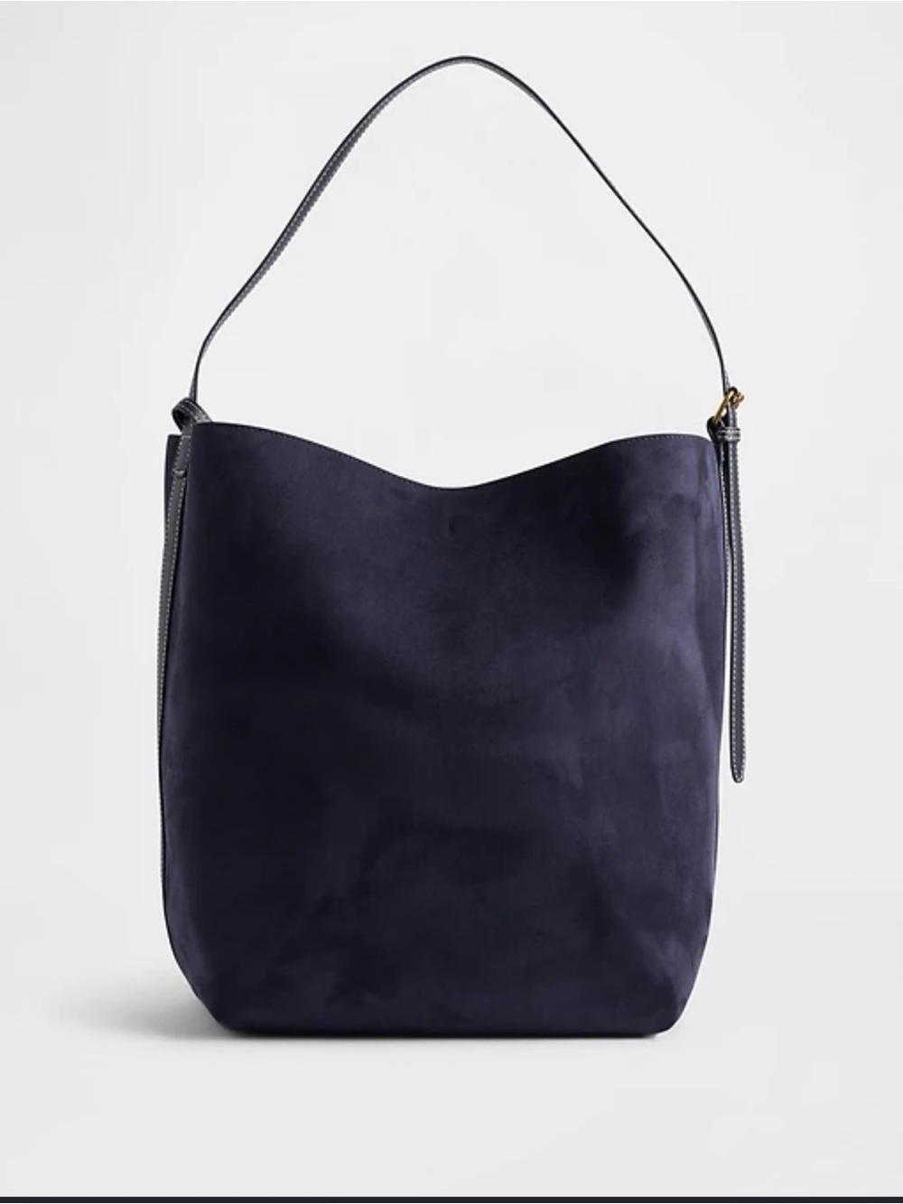 GAP Navy vegan Suede Hobo Shoulder Bag